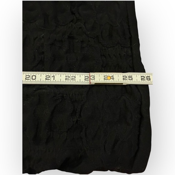 Black Lace Cutout Bodycon Mini Dress Petite PS Cap Sleeve LBD Party bebe - Picture 6 of 7